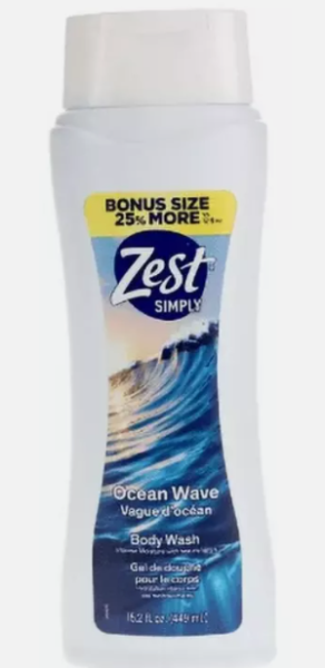 ZEST Simply 'Ocean Wave' Body Wash intense Moisture with sea minerals 449ml